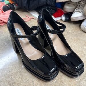 Steve Madden patent leather Mary Jane platform heels